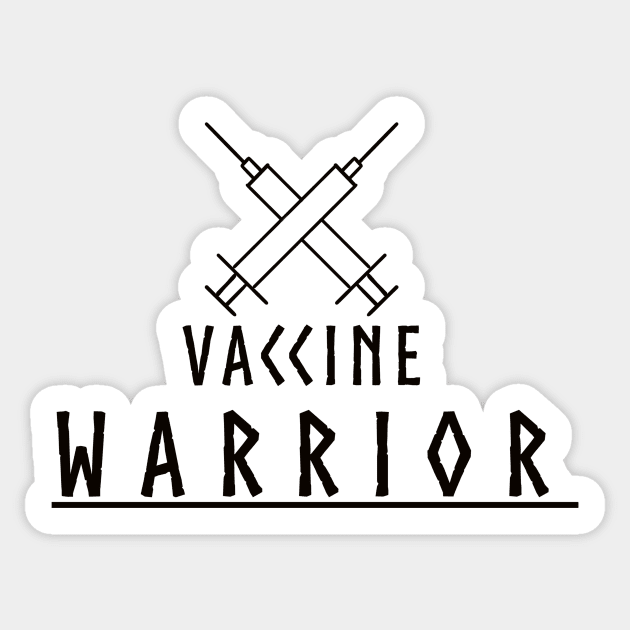 Vaccine Warrior Sticker by gpam